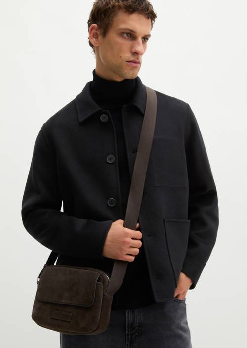 Elvin Crossbody Bag Burnt Coffee worn on model