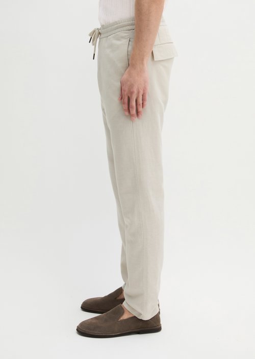 Chino model Osby Jogger tapered — Grey Silk