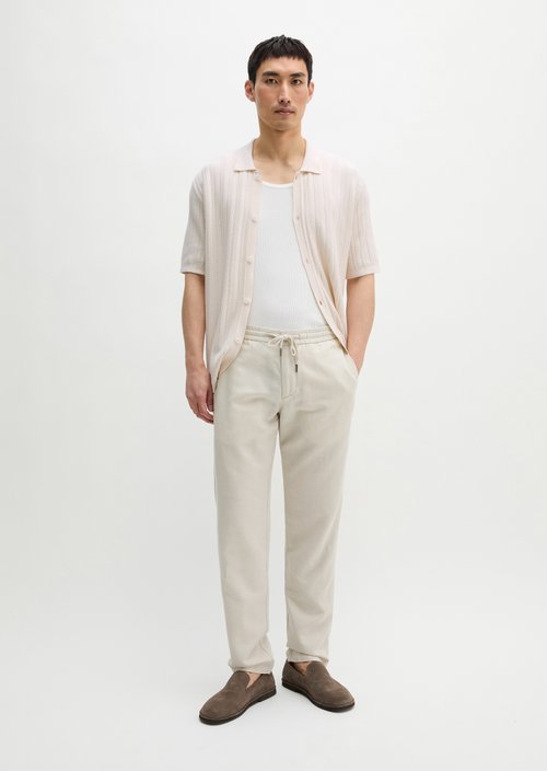 Chino model Osby Jogger tapered — Grey Silk
