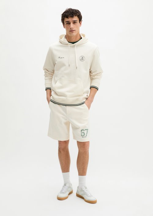 MOP Club '67 Sweat Shorts — White Cotton