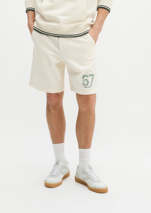 MOP Club '67 Sweat Shorts — White Cotton