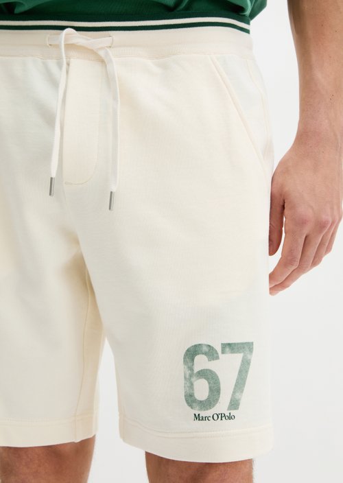 MOP Club '67 Sweat Shorts — White Cotton