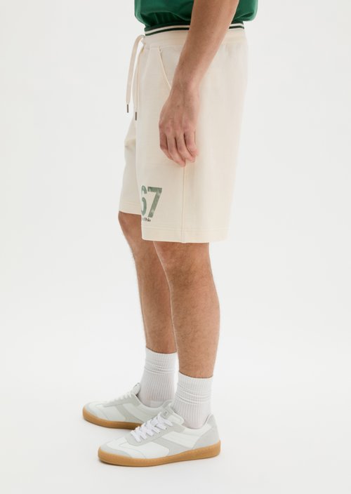 MOP Club '67 Sweat Shorts — White Cotton