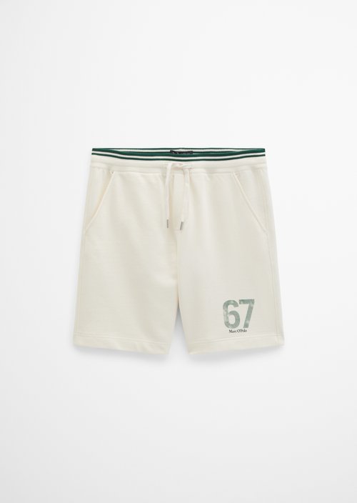 MOP Club '67 Sweat Shorts — White Cotton