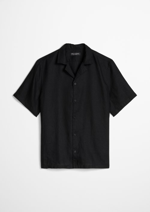 Regular short-sleeved shirt — Black