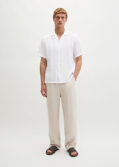 Regular short-sleeved shirt — White
