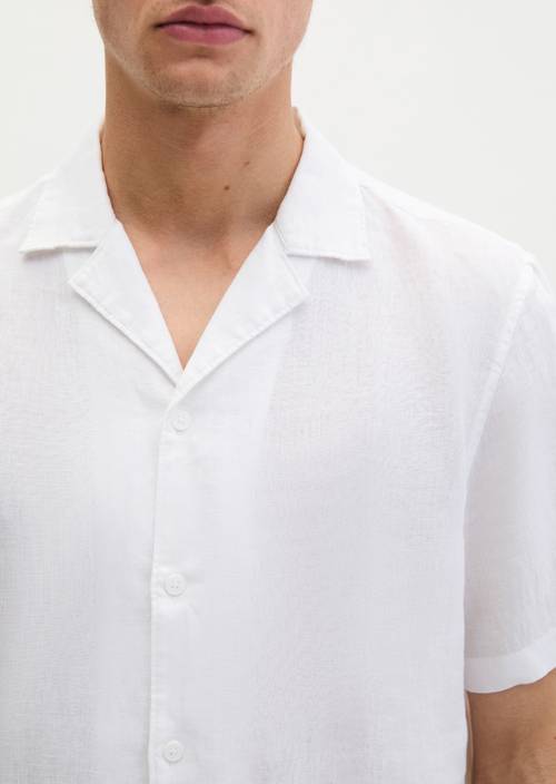 Kurzarm-Hemd regular White in Detailansicht