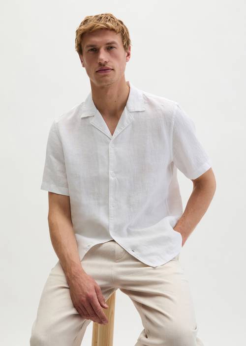 Kurzarm-Hemd regular White in Frontalansicht