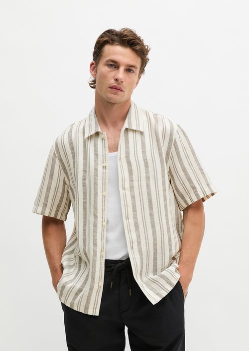 Regular short-sleeved shirt — Medium Grey