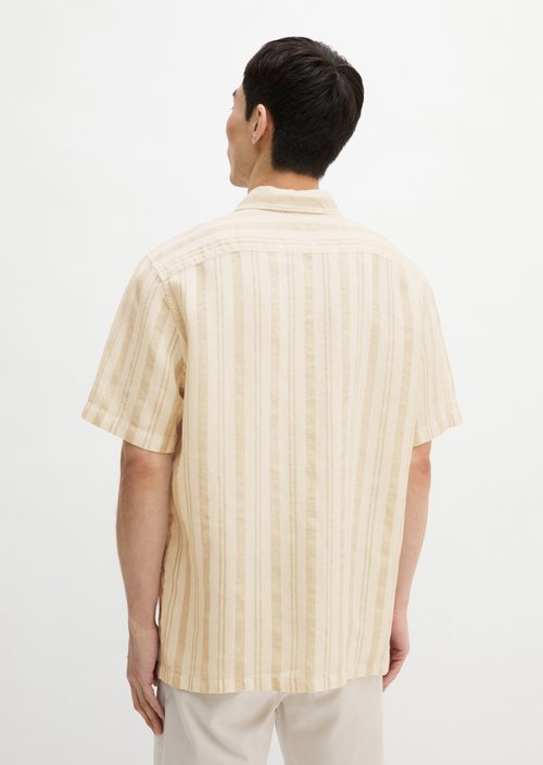 Regular short-sleeved shirt — Medium Brown