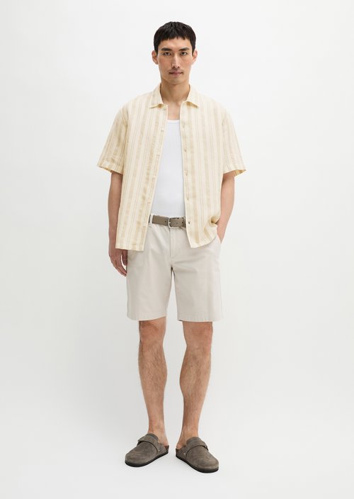 Regular short-sleeved shirt — Medium Brown