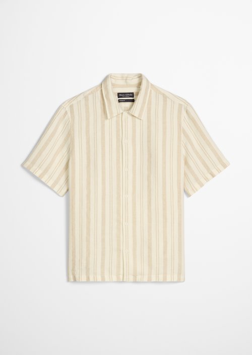 Regular short-sleeved shirt — Medium Brown