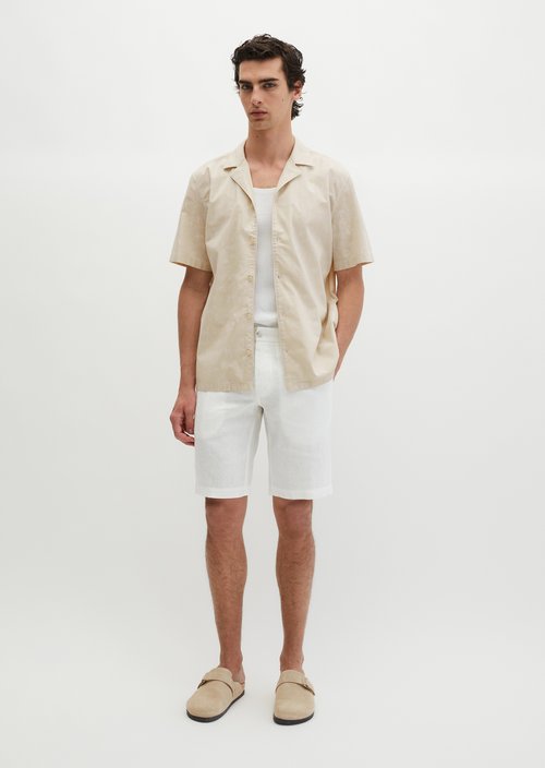 Regular short-sleeved shirt — Medium Brown
