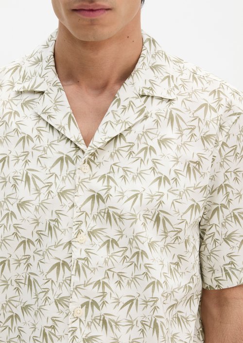 Regular short-sleeved shirt — Medium Beige