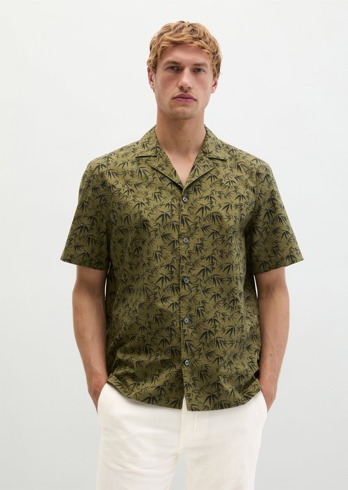 Regular short-sleeved shirt — Medium Green