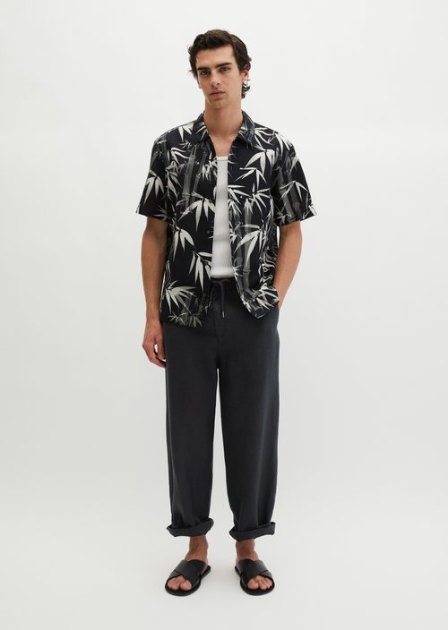 Regular short-sleeved shirt — Medium Grey