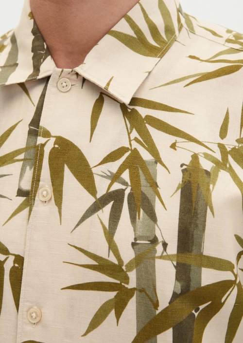 Regular short-sleeved shirt — Medium Brown
