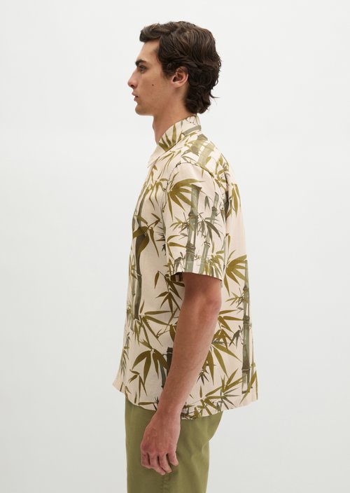 Regular short-sleeved shirt — Medium Brown