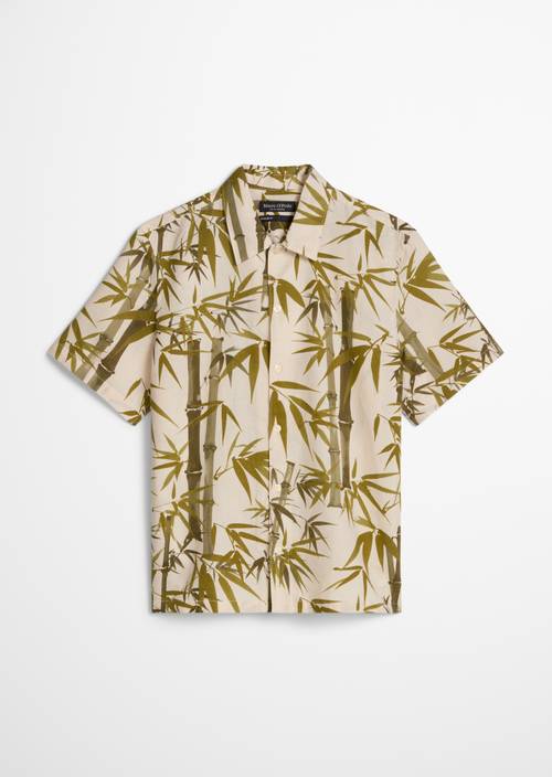 Chemise à manches courtes regular Medium Brown en vue isolée sans mannequin