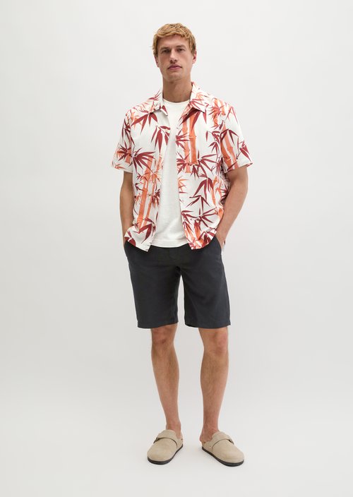 Regular short-sleeved shirt — Medium Red