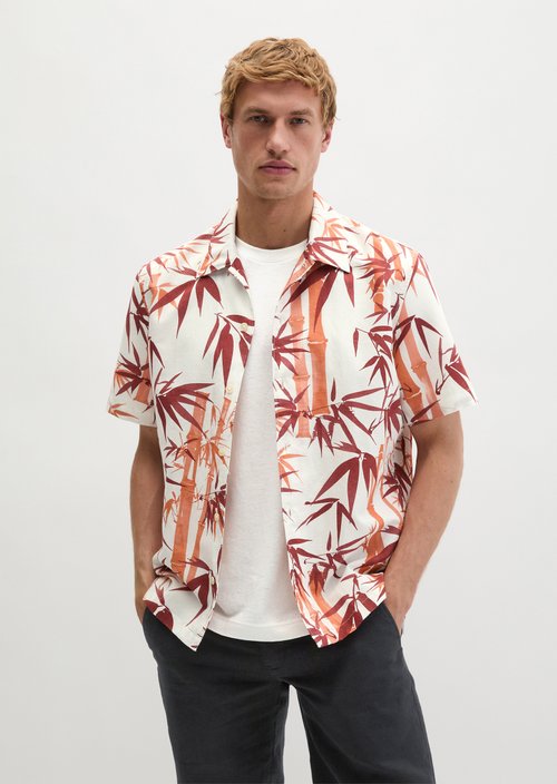 Regular short-sleeved shirt — Medium Red
