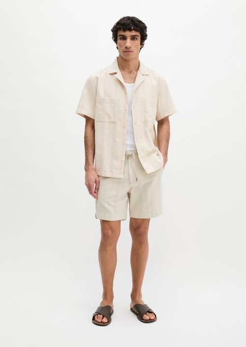 Regular short-sleeved shirt — Grey Silk