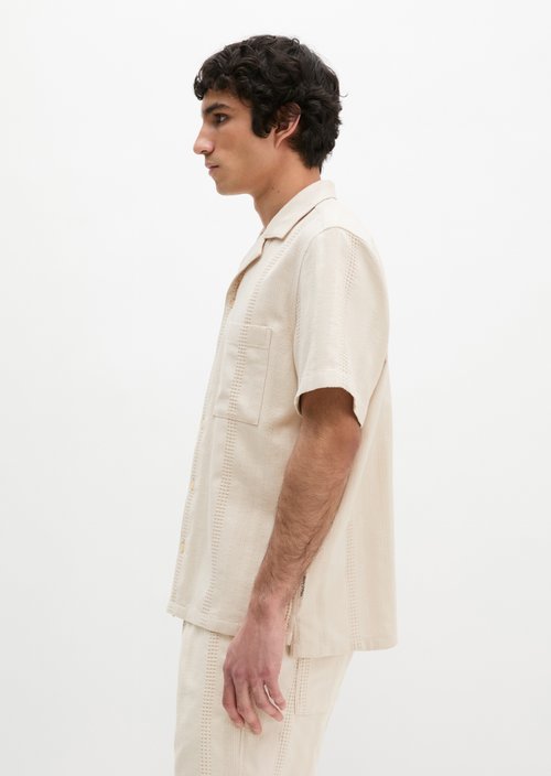 Regular short-sleeved shirt — Grey Silk
