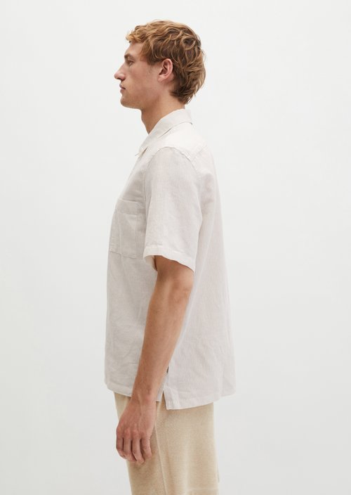 Regular short-sleeved shirt — Medium Brown