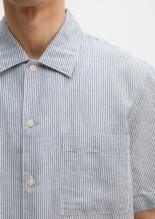Regular short-sleeved shirt — Medium Blue