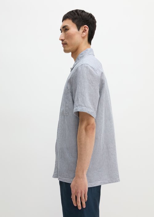 Regular short-sleeved shirt — Medium Blue