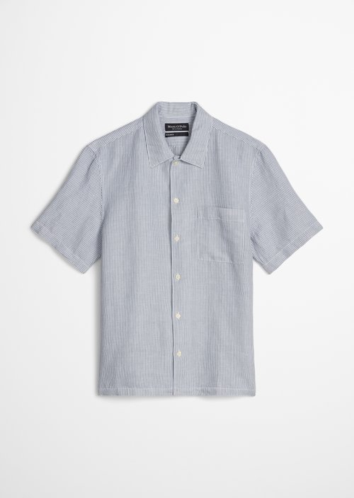 Regular short-sleeved shirt — Medium Blue