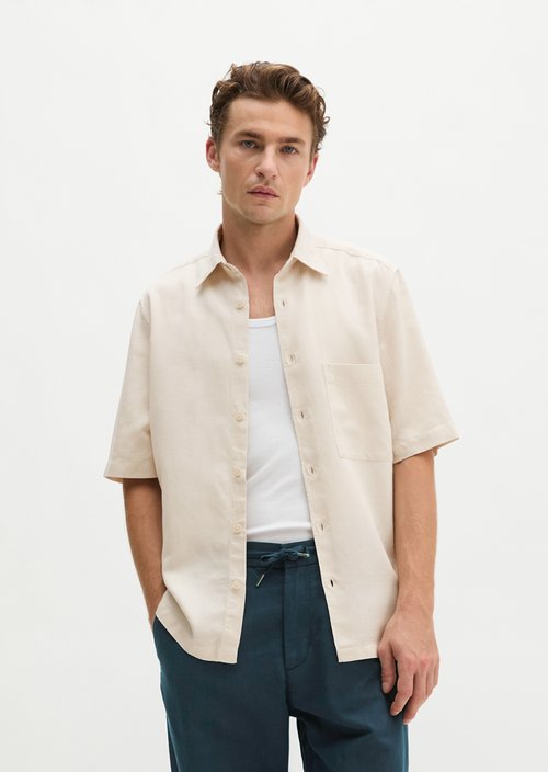 Regular short-sleeved shirt — Grey Silk