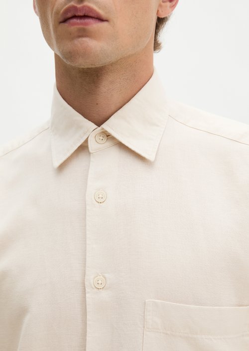 Regular short-sleeved shirt — Grey Silk