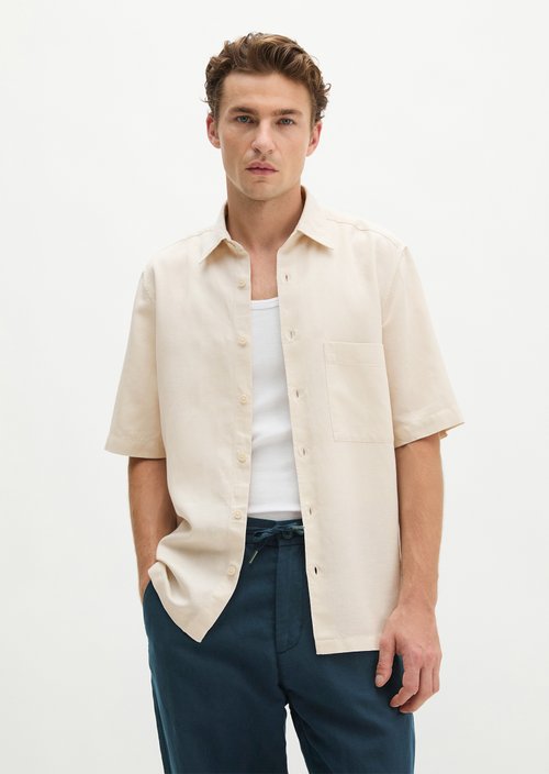 Regular short-sleeved shirt — Grey Silk