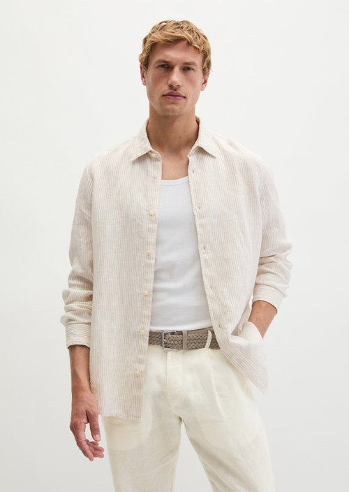Regular shirt — Medium Brown