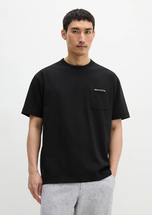 Relaxed T-shirt Black in front view