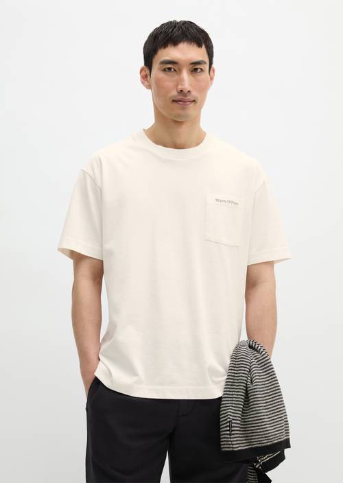 Relaxed T-shirt Silky White in front view