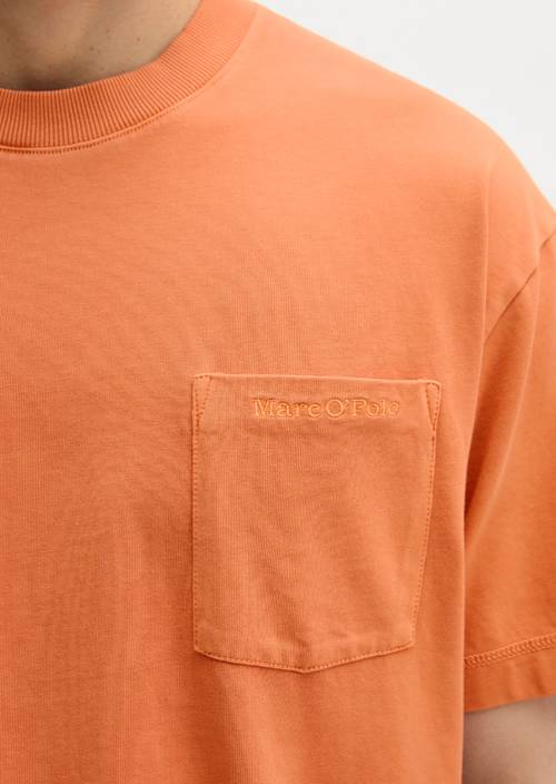 Relaxed T-shirt Faded Coral in detail view