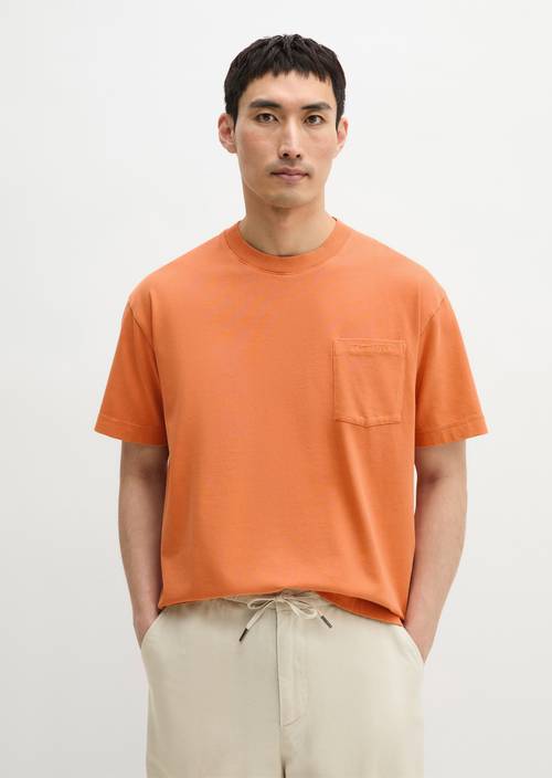 Relaxed T-shirt Faded Coral in front view