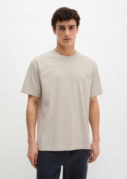 MOP Club '67 Football T-Shirt, Heavy Jersey, Oversize — Grey Silk