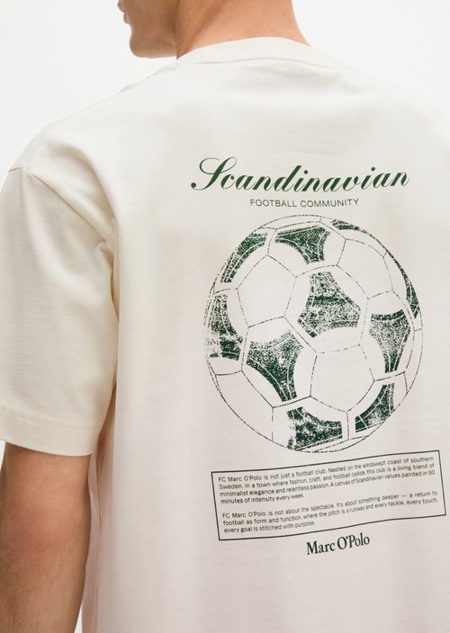 MOP Club '67 Football T-Shirt, Heavy Jersey, Oversize — White Cotton