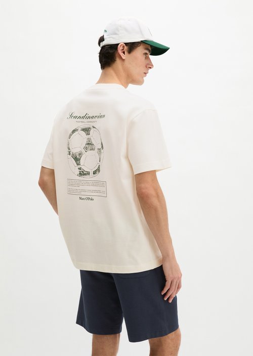 MOP Club '67 Football T-Shirt, Heavy Jersey, Oversize — White Cotton