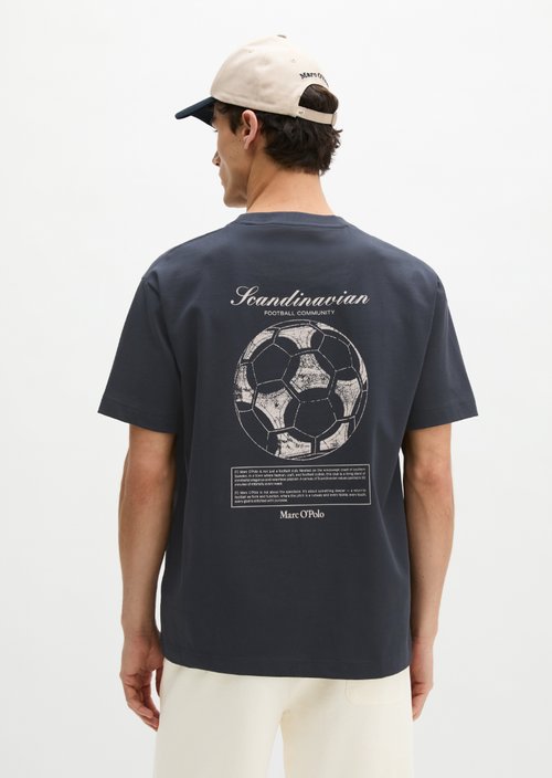 MOP Club '67 Football T-Shirt, Heavy Jersey, Oversize — Dark Navy