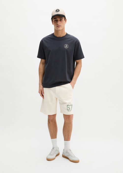 MOP Club '67 Football T-Shirt, Heavy Jersey, Oversize — Dark Navy