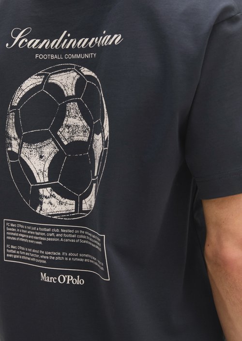 MOP Club '67 Football T-Shirt, Heavy Jersey, Oversize — Dark Navy