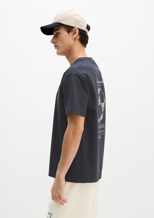 MOP Club '67 Football T-Shirt, Heavy Jersey, Oversize — Dark Navy