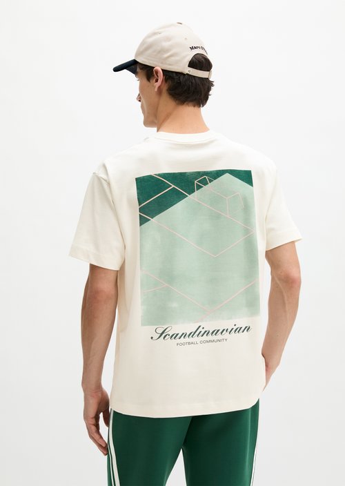 MOP Club '67 Football T-Shirt, Heavy Jersey, Oversize — White Cotton