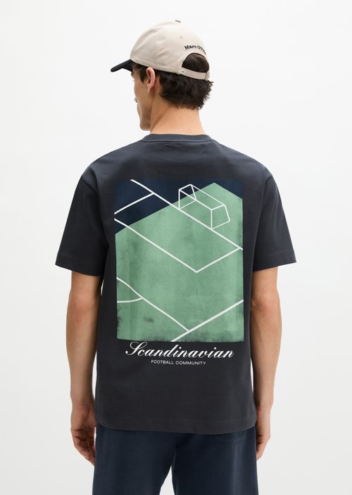 MOP Club '67 Football T-Shirt, Heavy Jersey, Oversize — Dark Navy