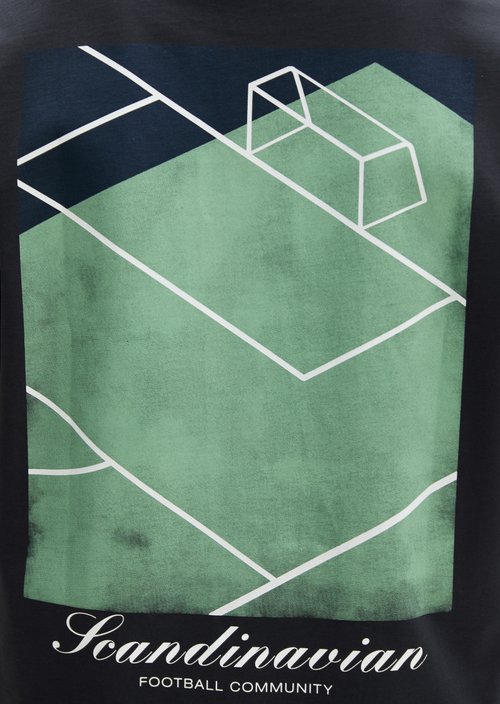 MOP Club '67 Football T-Shirt, Heavy Jersey, Oversize — Dark Navy
