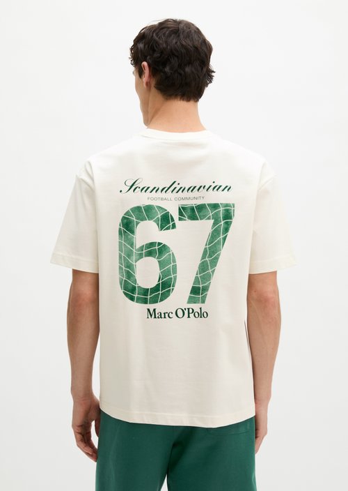 MOP Club '67 Football T-Shirt, Heavy Jersey, Oversize — White Cotton